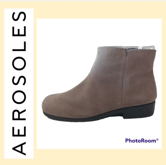 AEROSOLES Shoes - 🍁Aerosoles Duble Trouble Leather Upper Ankle  Booties size 6.